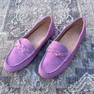 Vionic Montara suede loafers lavender 8.5